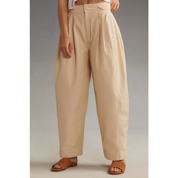Anthropologie Maeve Utility Barrel Trouser Pants NWOT - Picture 1 of 9